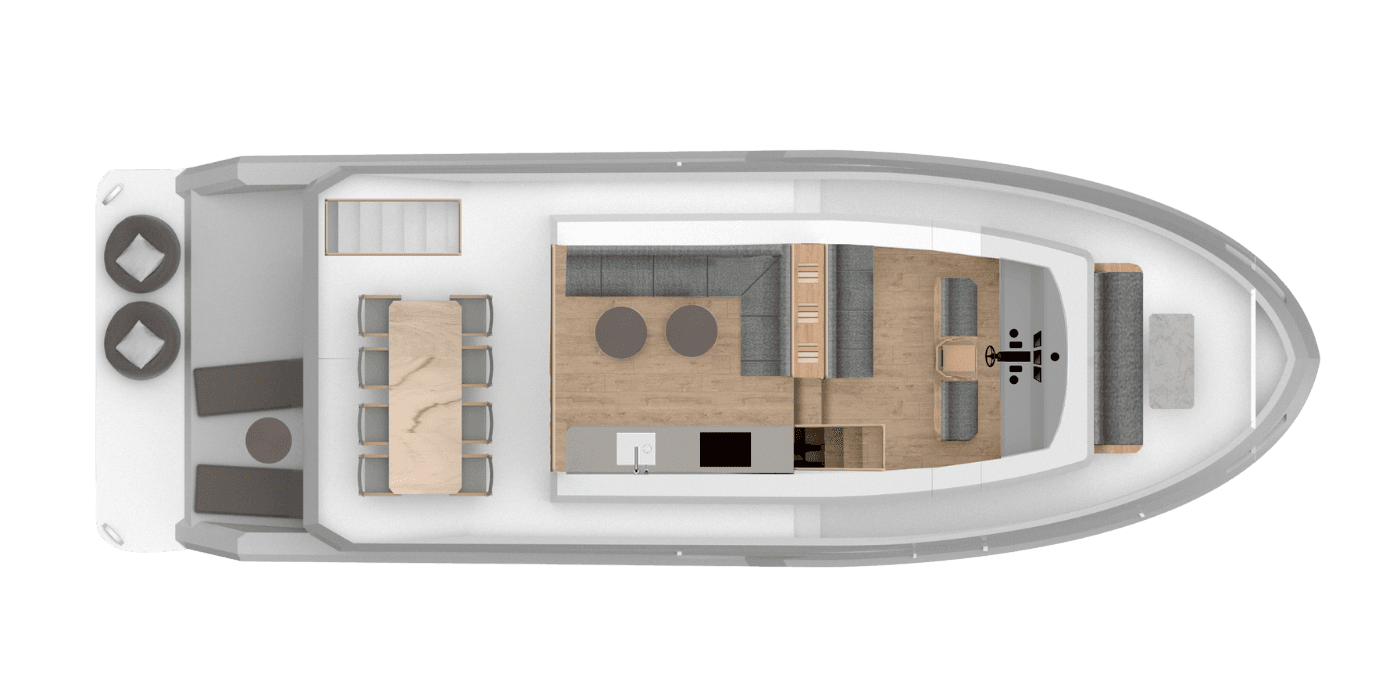 STORKEN E-XPlorer 50 Interior Design - Upper Deck